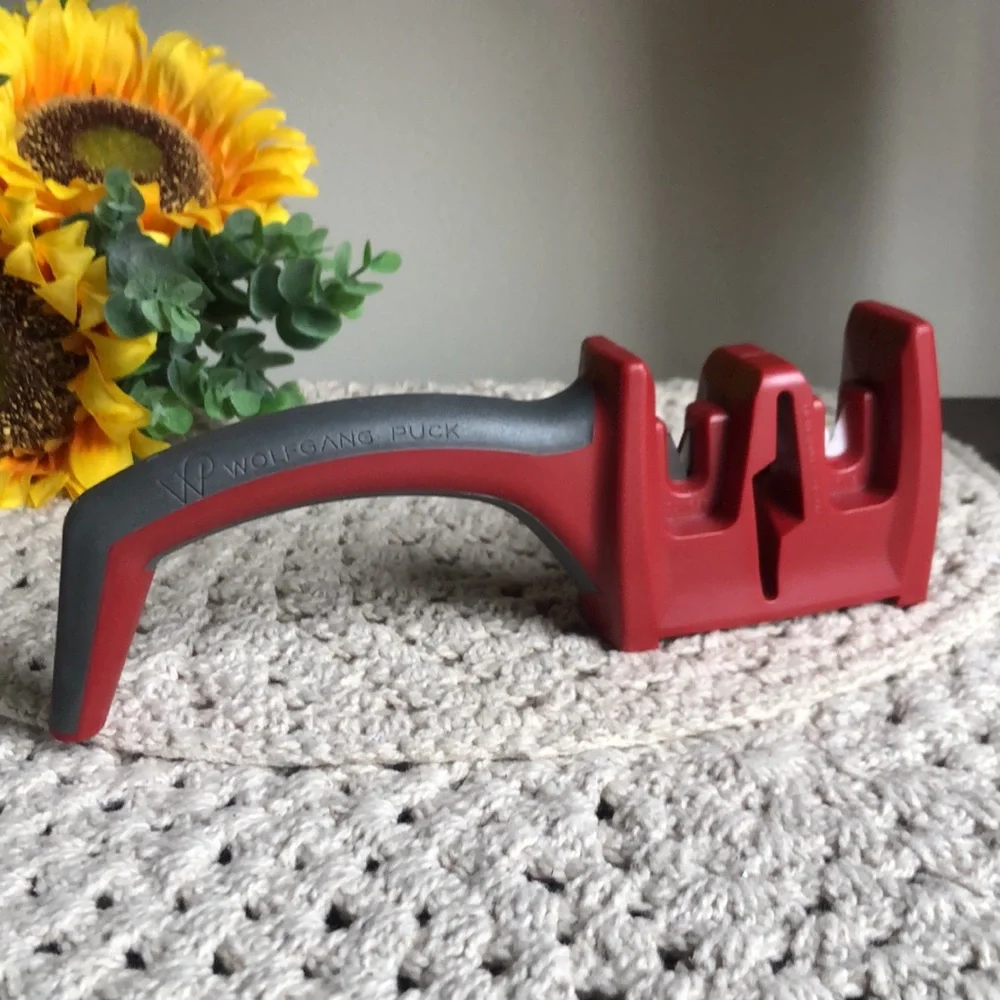 Wolfgang Puck Red Knife Sharpener